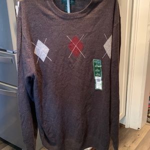 Daniel‎ Taylor men’s argyle sweater. NWT. Retail 30